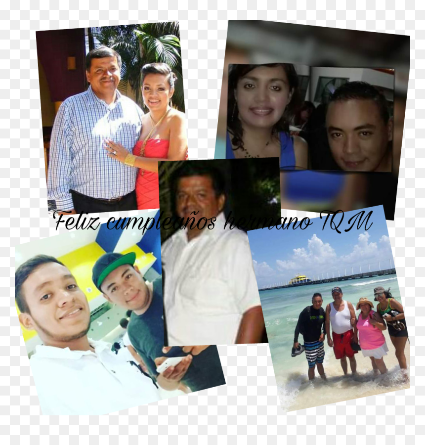 #feliz Cumpleaños Hermano Tqm - Collage, HD Png Download - feliz cumpleanos png