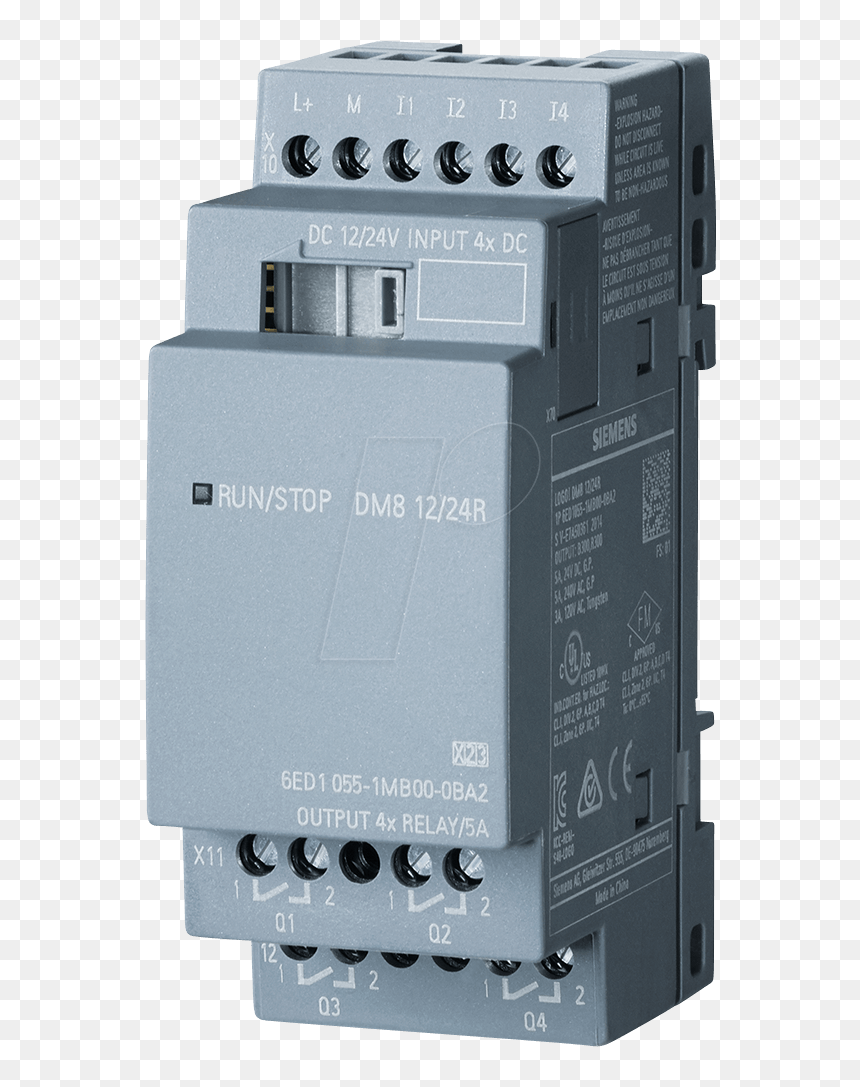 Logo Dm8 12/24r, Expansion Module Siemens 6ed1055 1mb00 - Siemens Logo Dm8 12 24r, HD Png Download - siemens logo png