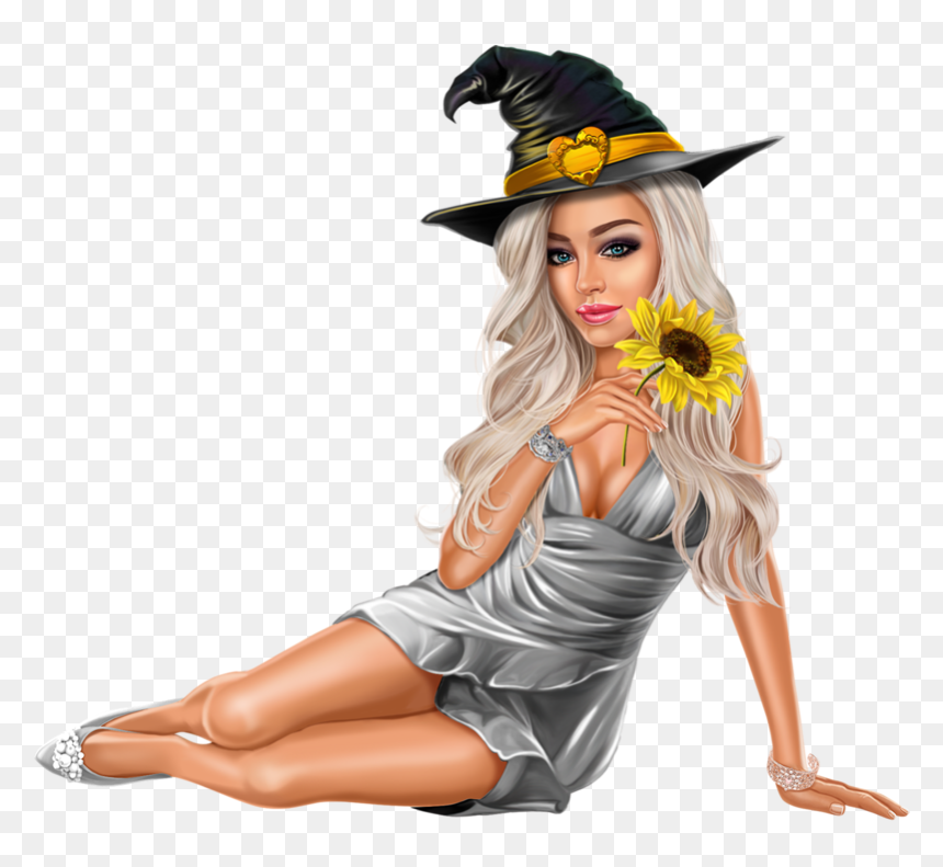 Tubes 3d Artist Fiodorova Maria - Spring Women Png Transparent Background, Png Download - halloween witch png