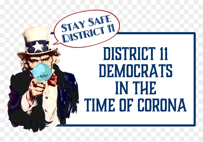 Unclesamcoronamask1 - Your Grandparents Were Called To War You, HD Png Download - democrat png