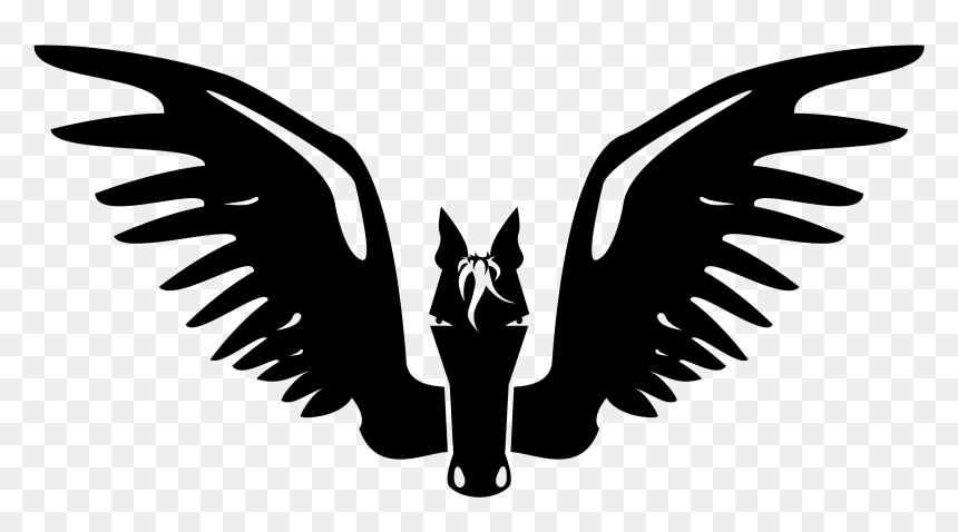 Winged Horse Clip Arts - Pegasus Silhouette, HD Png Download - phoenix icon png