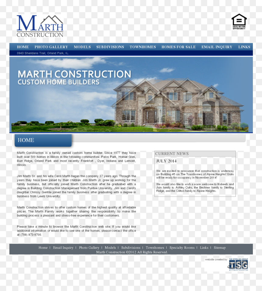 Marth Construction Competitors, Revenue And Employees - Marth Construction, HD Png Download - equal housing opportunity png