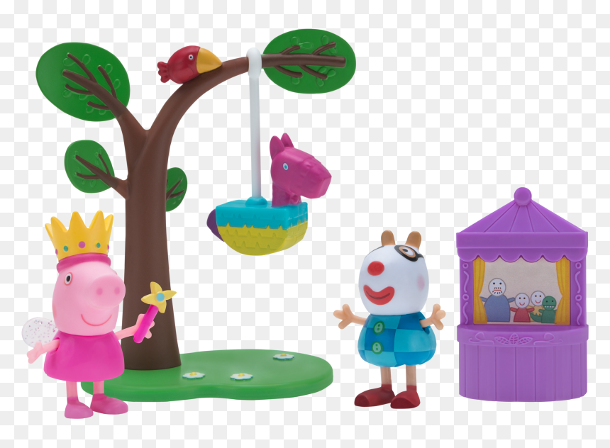 Peppa Pig Playtime Set, HD Png Download - peppa pig characters png