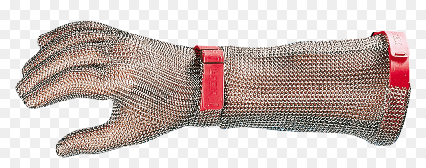 Chainmail Butcher Glove - Guanto Lungo Acciaio Da Macellaio, HD Png Download - chainmail png