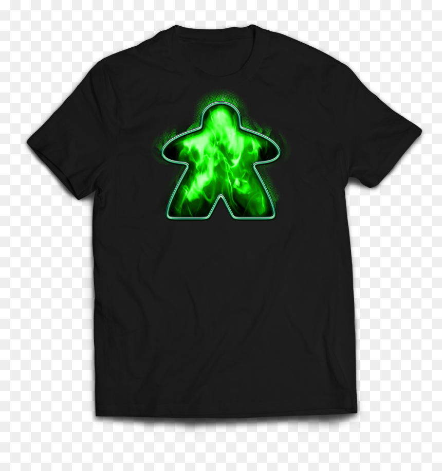 Green Fire Meeple - T Shirt Fiat 127, HD Png Download - meeple png