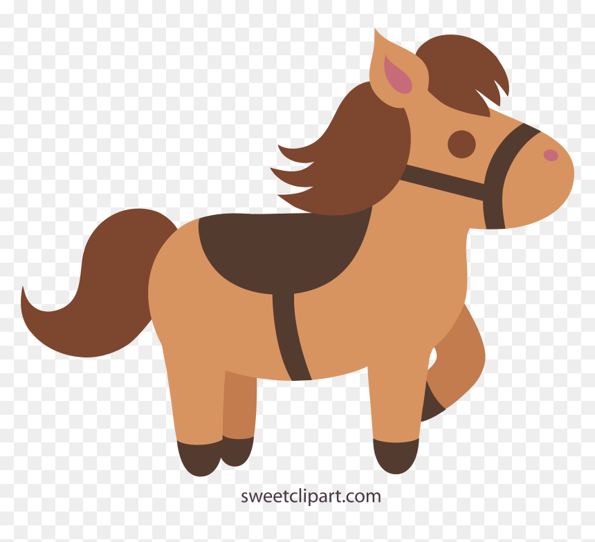 Brown Bear Png Clipart - Horse Clipart Transparent Background, Png Download - saddle png