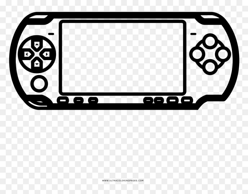 Video Game Console Accessories Drawing Playstation - Game Console Para Colorear, HD Png Download - nintendo ds png