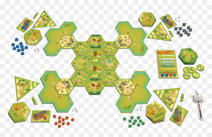 Meeple War Board Game Layout - Meeple War, HD Png Download - meeple png