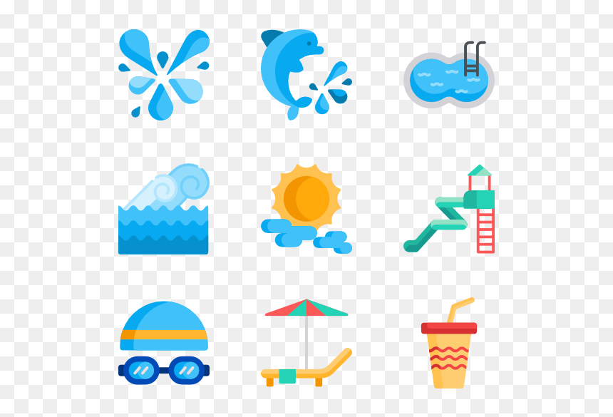 Frre Water Slide Png - Water Park Icons, Transparent Png - water slide png