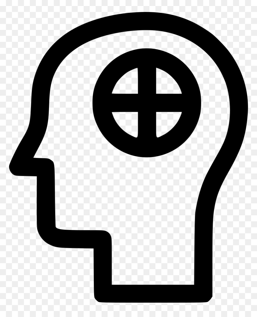 Mental Human Health Care Treatment Man Brain - Side Face Icon Png, Transparent Png - mental health png
