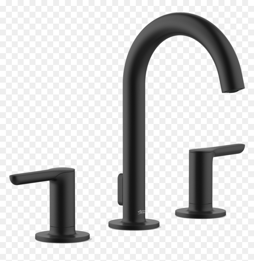 Studio S Widespread Faucet In Matte Black - Black Bathroom Faucet Png, Transparent Png - faucet png