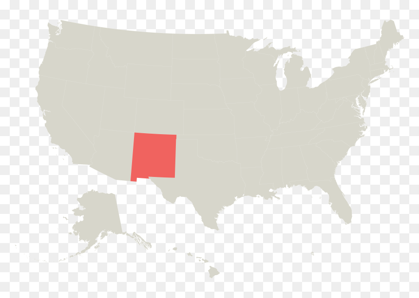 New Mexico Economic Development Map - Farms In The Us 2019, HD Png Download - new mexico png