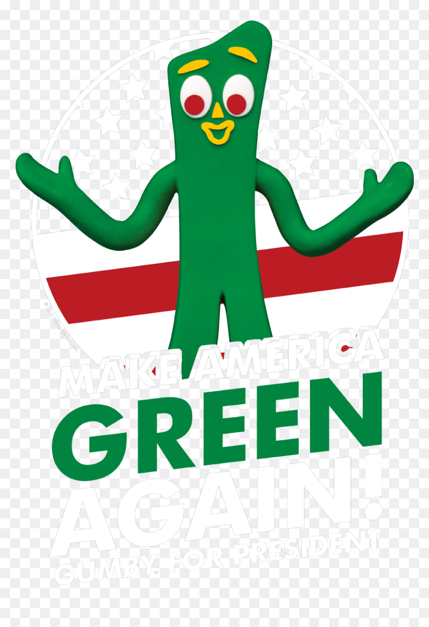 Gumby For President Men"s Slim Fit T-shirt - Gumby And Pokey, HD Png Download - gumby png