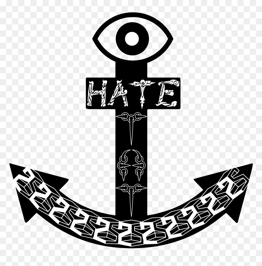 Dailysketch Tattoo - صور رمز البحر, HD Png Download - hate png