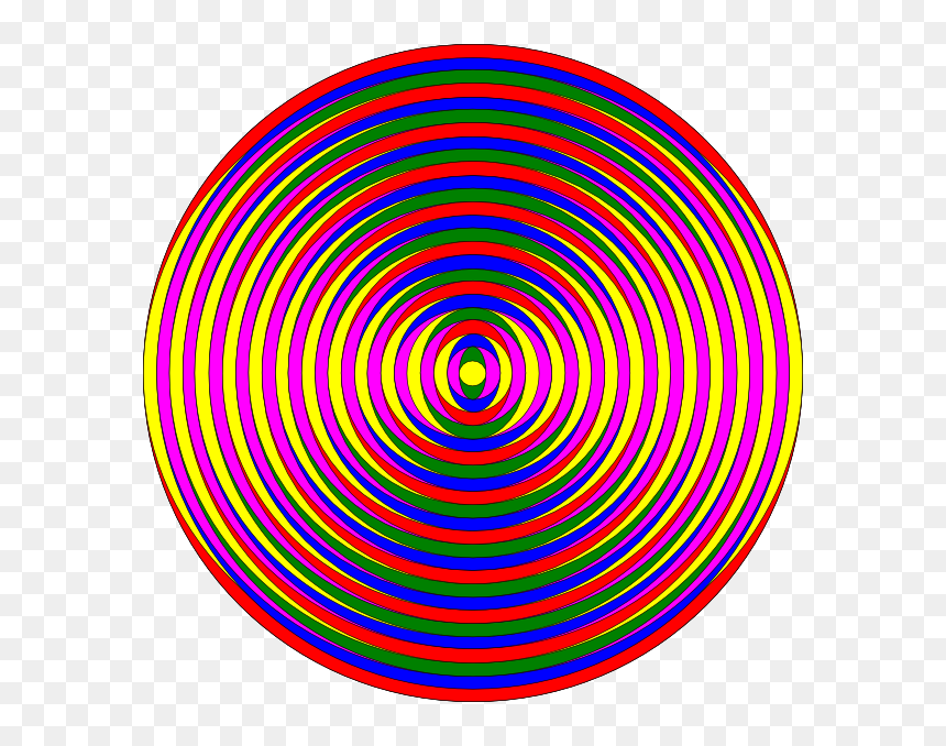 Colorful Circle Icon Png, Transparent Png - illusion png