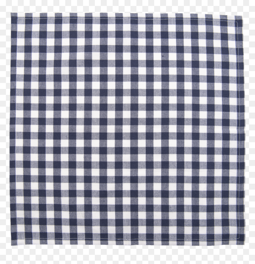 Napkin Picknick, Blue - Blue And White Checkered Cloth, HD Png Download - checkered pattern png