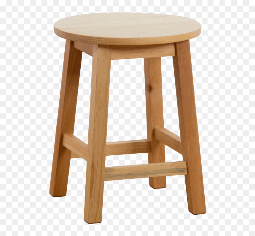 Bancos De Madera 13 Banco Redondo - Bar Stool, HD Png Download - madera png