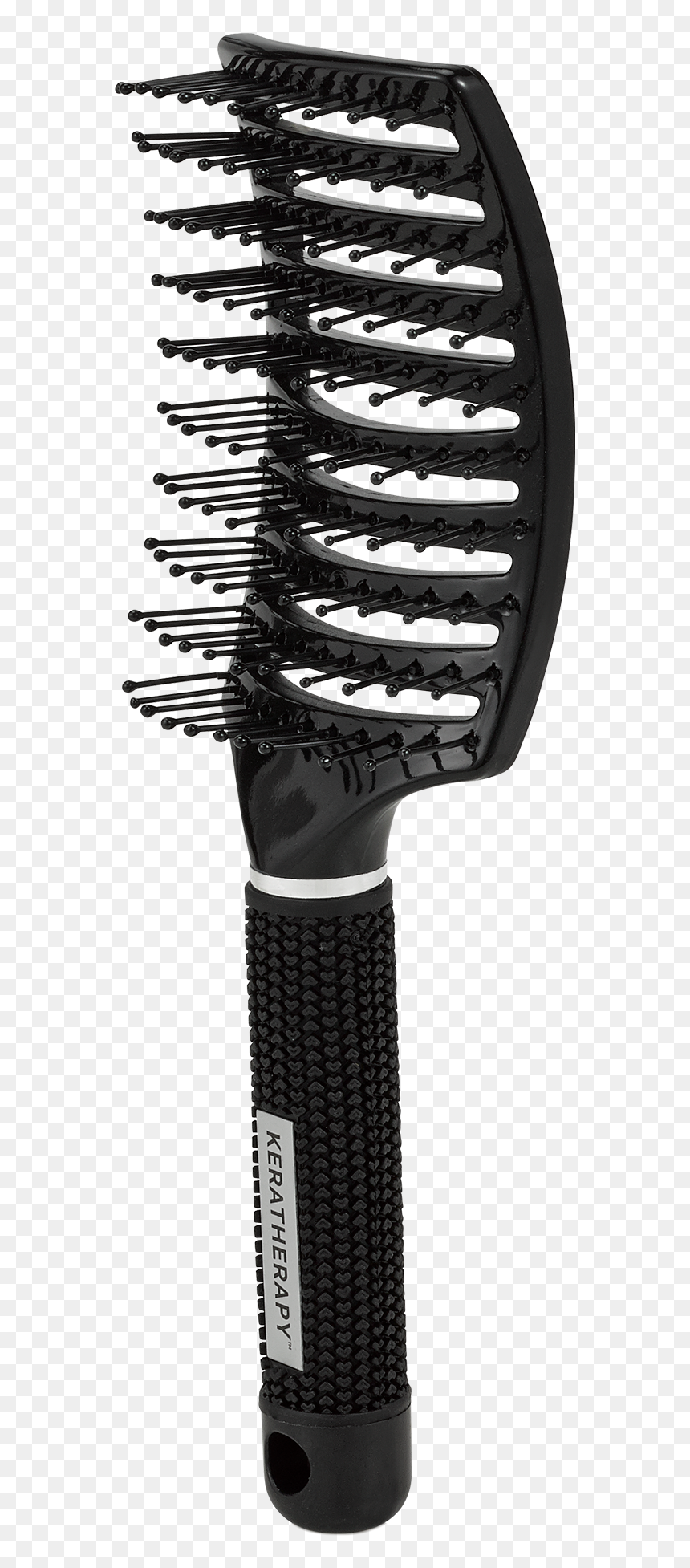 Curved Brush, HD Png Download - hair brush png