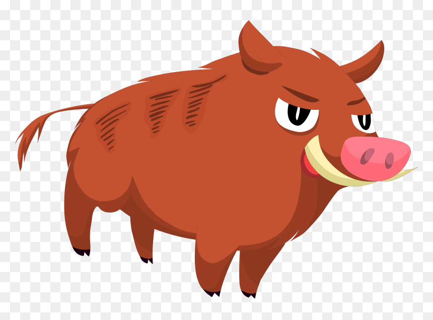 Domestic Pig Clip Art - Domestic Pig, HD Png Download - hog png