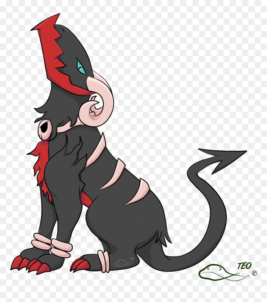 Darkdoom, Fusion Of Darkrai And Houndoom , Png Download - Houndoom Fusion, Transparent Png - houndoom png