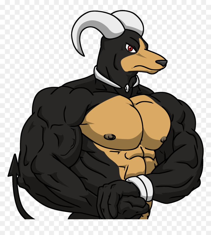 Houndoom Used Bulk Up, HD Png Download - houndoom png