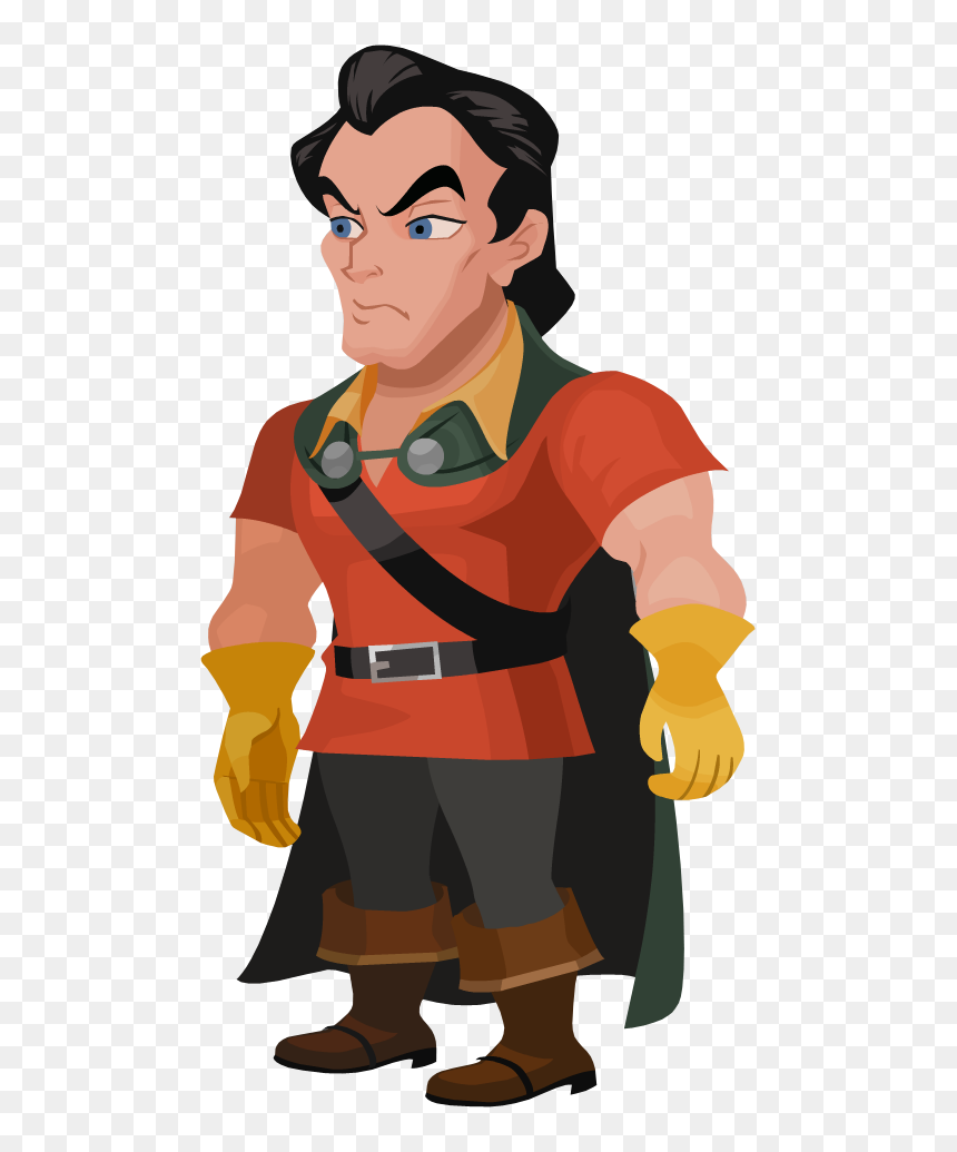 Thumb Image - Kingdom Hearts Beauty And The Beast, HD Png Download - gaston png