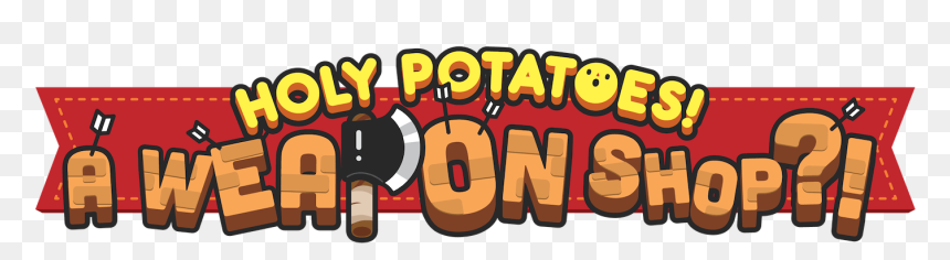 Logo - Holy Potatoes A Weapon Shop Logo, HD Png Download - buster sword png