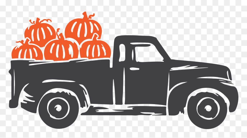 Pumpkin Patch Vine Png - Pumpkin Truck Clip Art, Transparent Png - pumpkin patch png
