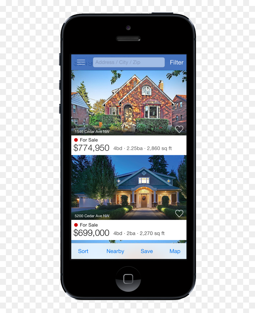 Smartphone, HD Png Download - zillow png