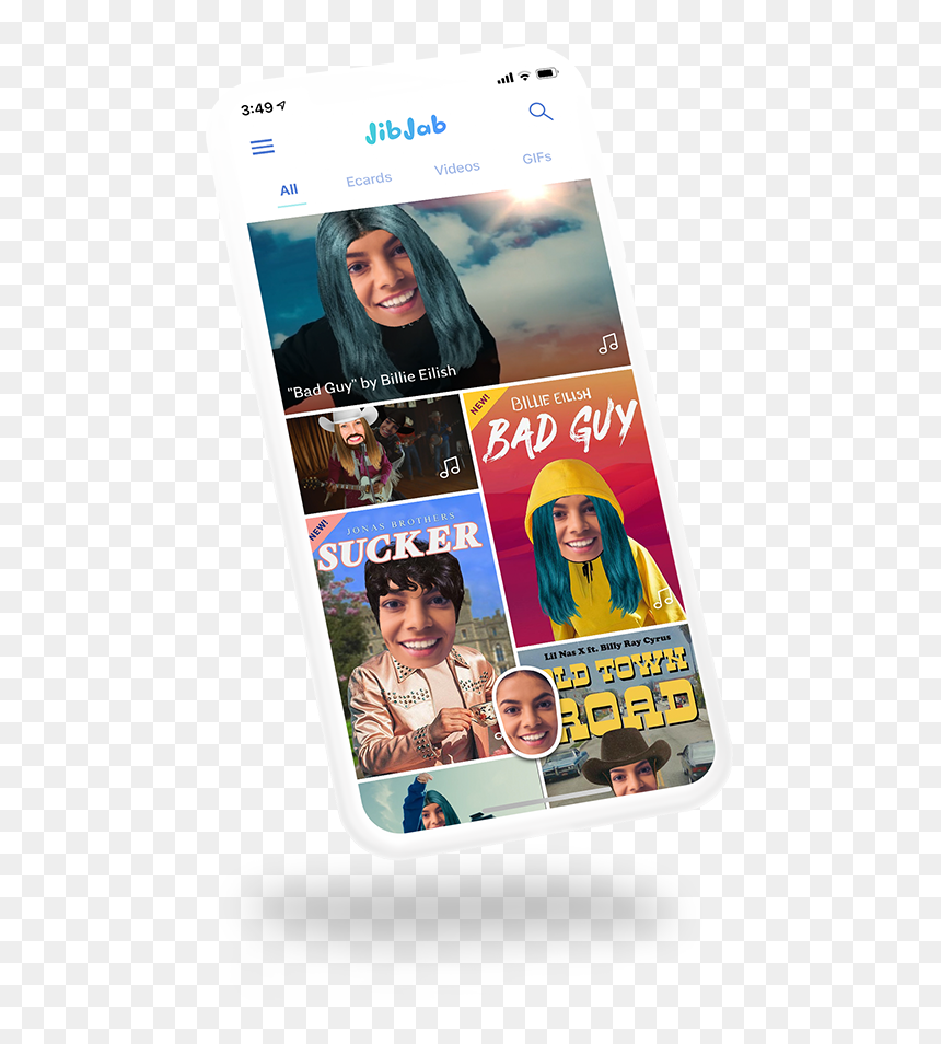 Jibjab Phone3 - Girl, HD Png Download - money gif png
