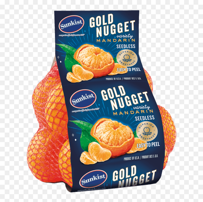 Tree Gold Nugget Mandarin 中文 , Png Download - Sunkist Gold Nugget Orange, Transparent Png - gold nugget png