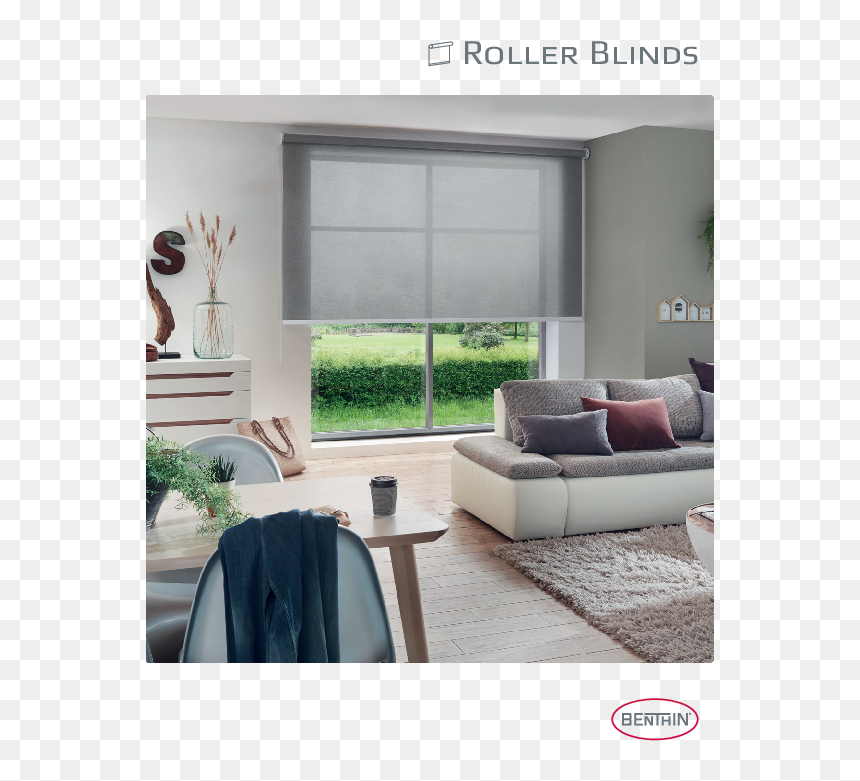 Product Brochure Roller Blinds Sml - Living Room, HD Png Download - blinds png