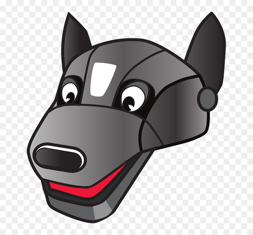 Robot Dog Clipart, HD Png Download - robot head png