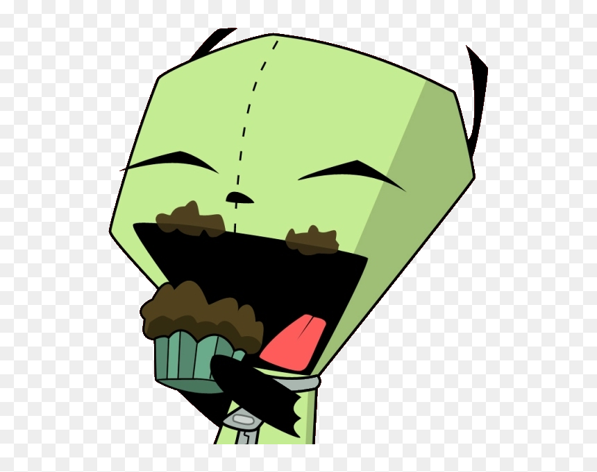 Gir Eating Cupcake - Gir Invasor Zim, HD Png Download - gir png