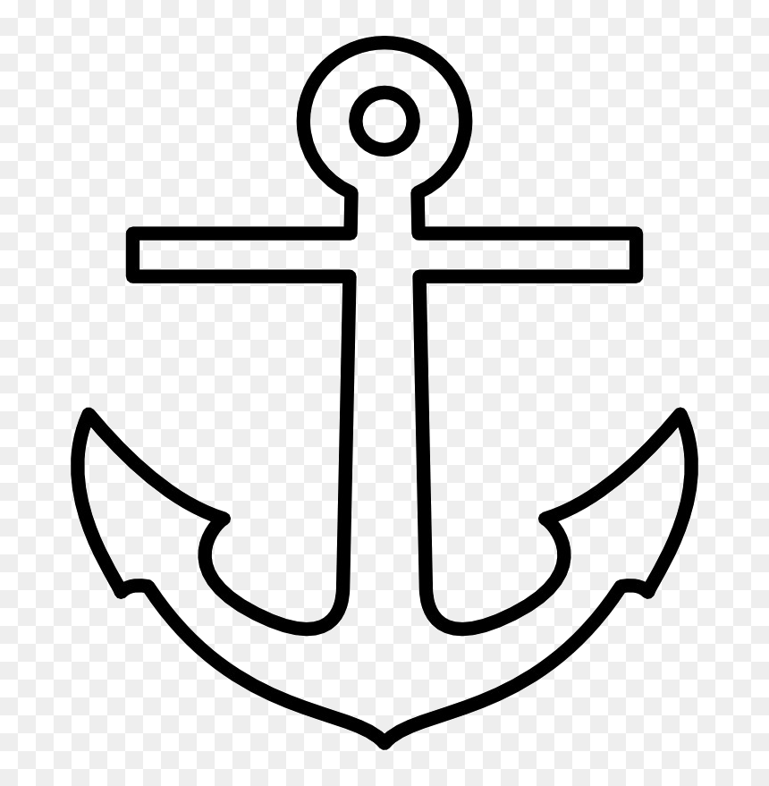 Printable Anchor Template, HD Png Download - anchor png