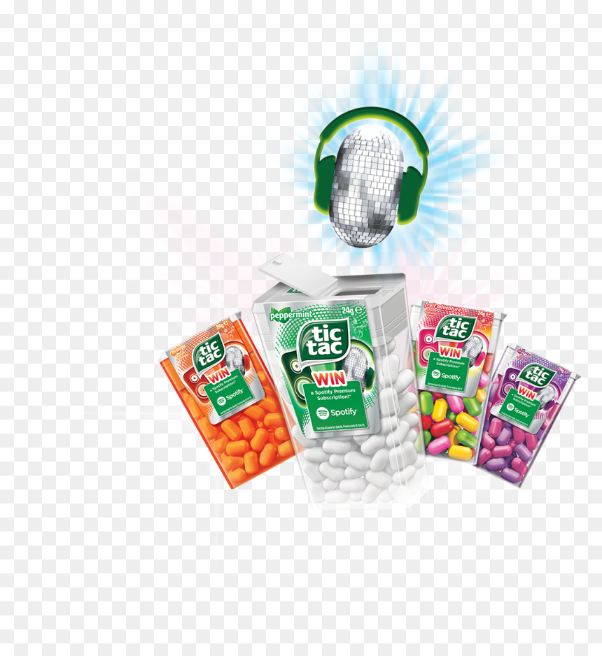 Tic Tac Win The Music, HD Png Download - spotify png