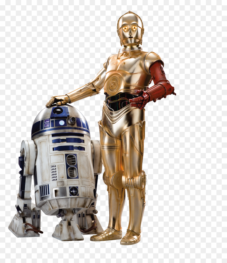 R2d2 And C3po The Force Awakens, HD Png Download - star wars png