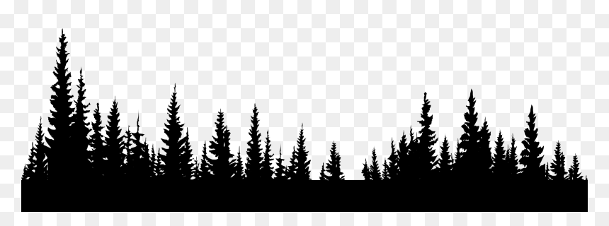 Black And White Forest Png, Transparent Png - forest png