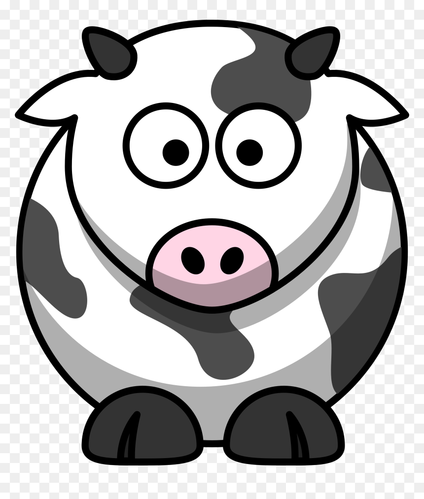 Cartoon Cow Clipart, HD Png Download - cow png