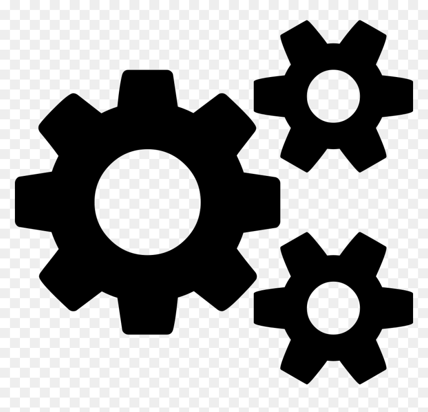 Cogs Icon Font Awesome, HD Png Download - gear png