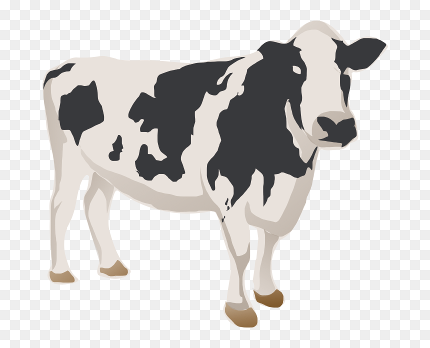 Dairy Cow, HD Png Download - cow png