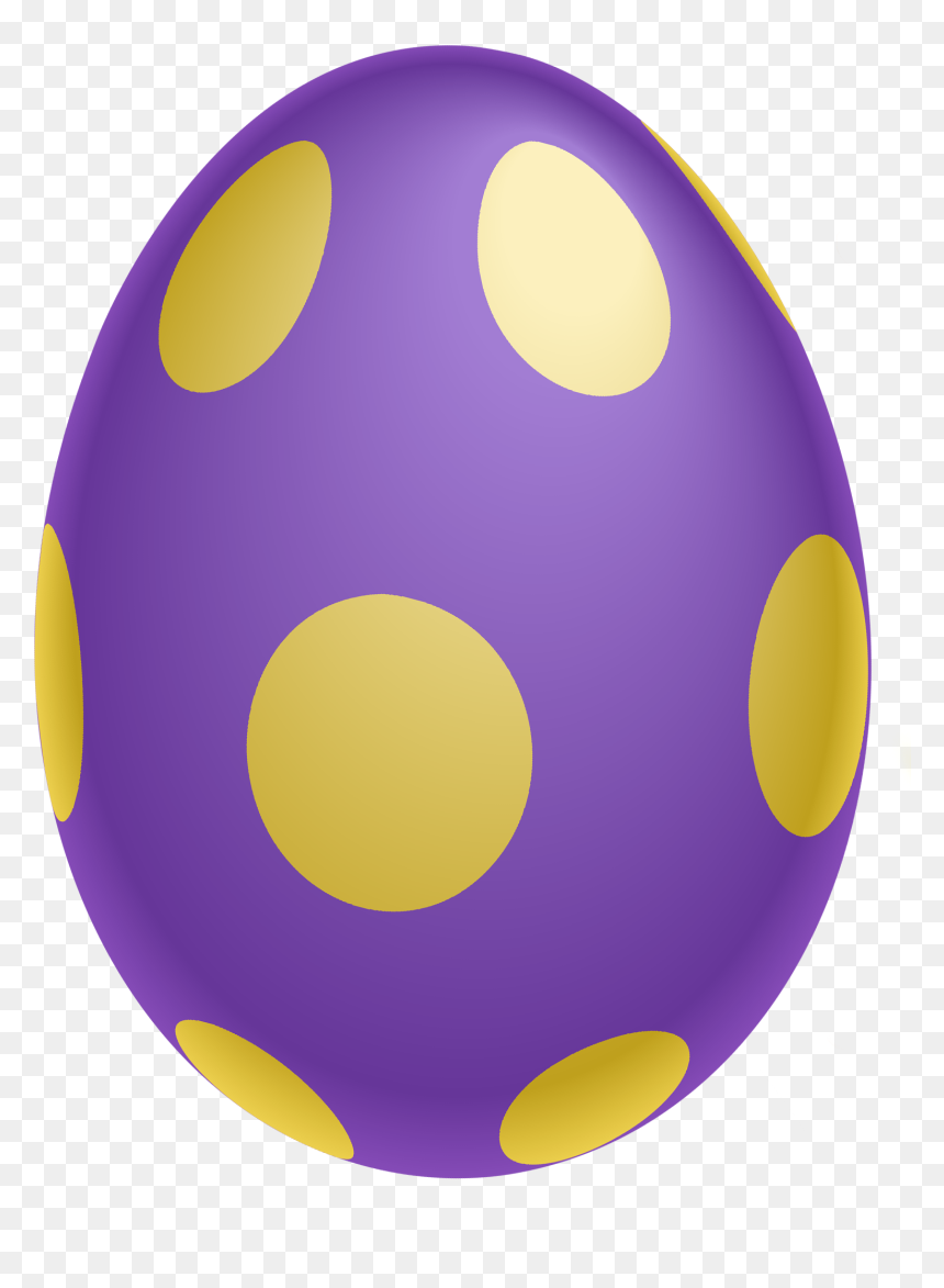 Purple And Yellow Easter Eggs, HD Png Download - easter egg png