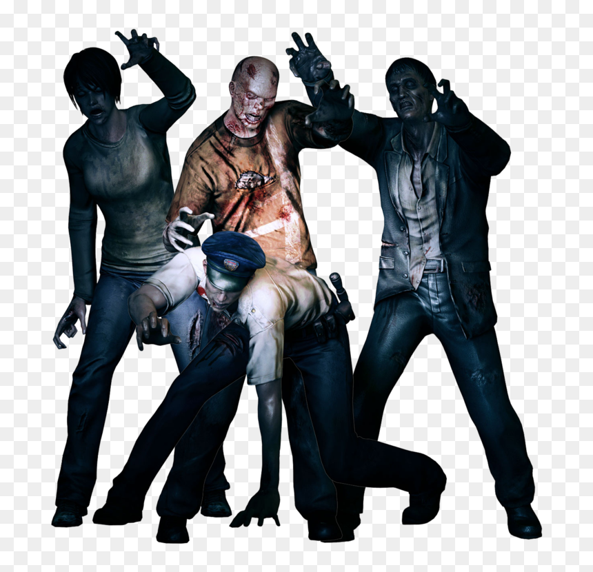 Group Of Zombies Png, Transparent Png - zombie png