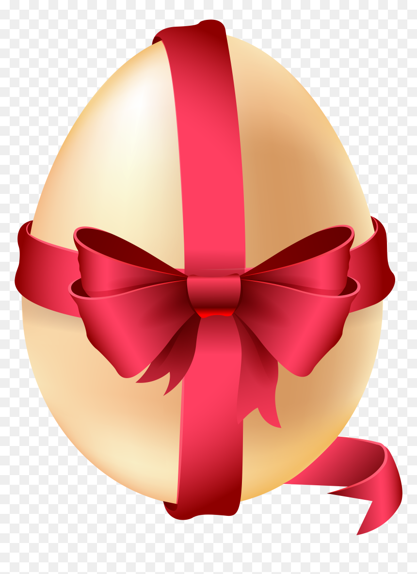 Easter Egg With Ribbon Clipart, HD Png Download - easter egg png