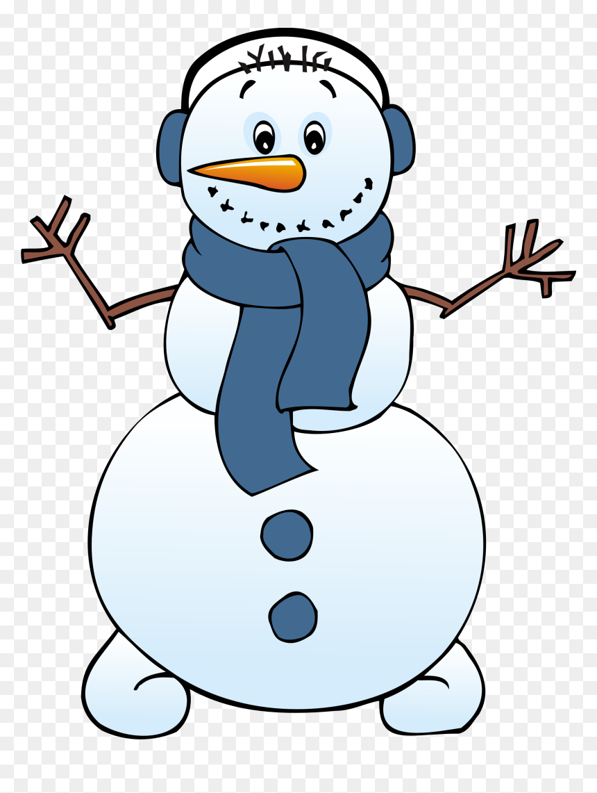 Free Clip Art Snowman, HD Png Download - snowman png