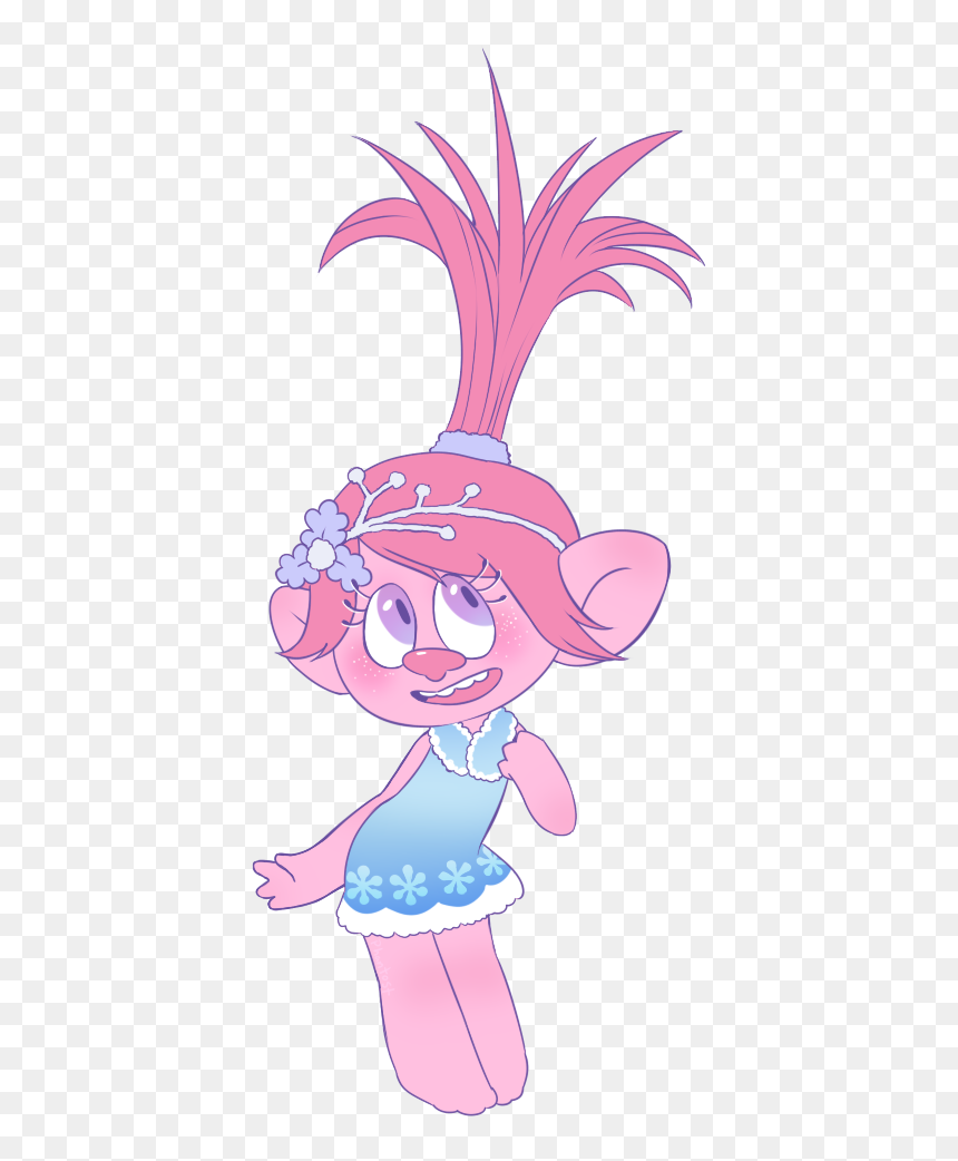 Cartoon Poppy Trolls, HD Png Download - trolls png
