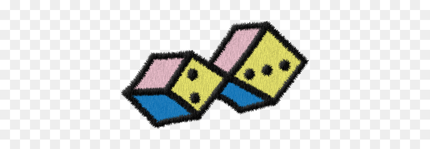 Cross-stitch, HD Png Download - dice png