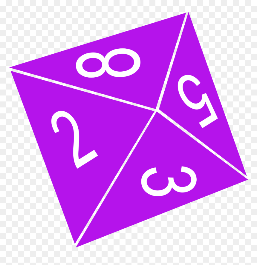 8 Sided Die Clipart, HD Png Download - dice png
