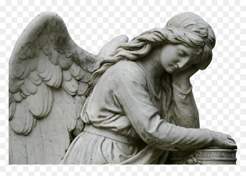 Cemetery Angel Sculpture, HD Png Download - angel png