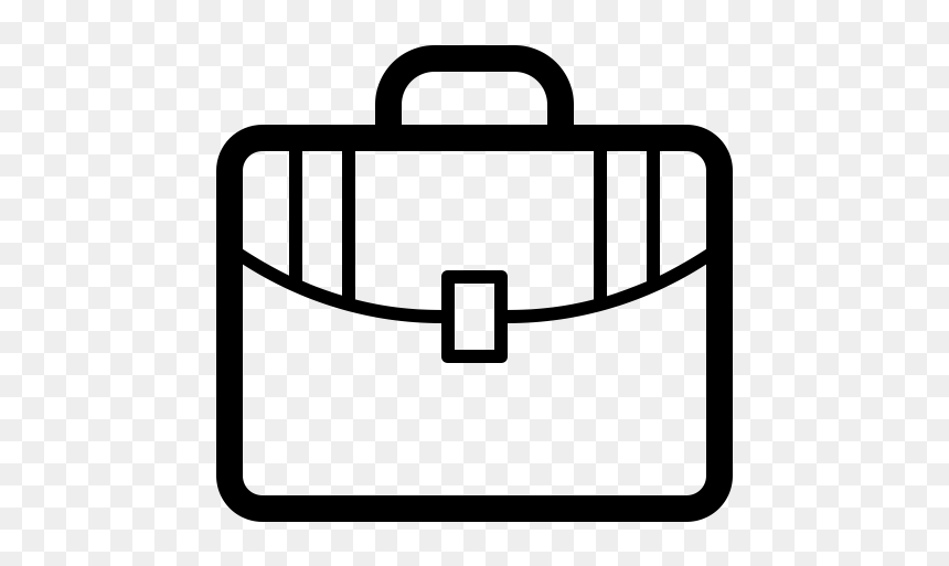 Cartoon Briefcase Outline, HD Png Download - orange png